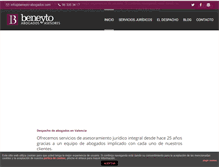 Tablet Screenshot of beneyto-abogados.com
